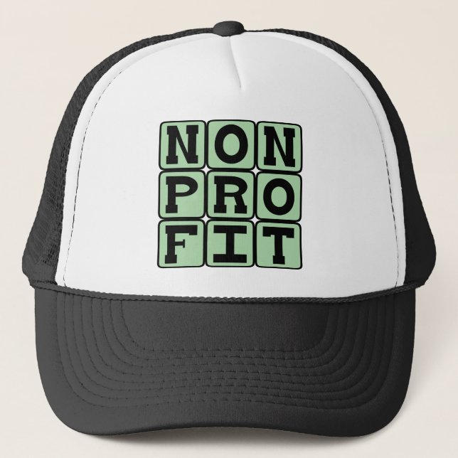 Nonprofit, Organisation Designation Trucker Hat (Front)