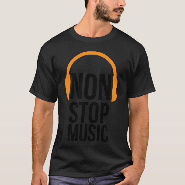 NonStop Music 70s retro T-Shirt (Front)
