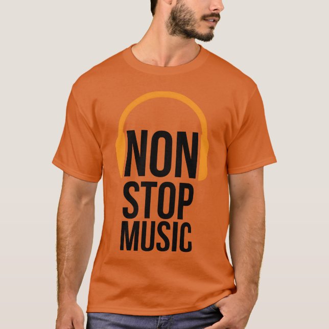 NonStop Music 70s retro T-Shirt (Front)