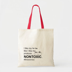 Nontoxic Produce BII Awareness Market Tote Bag