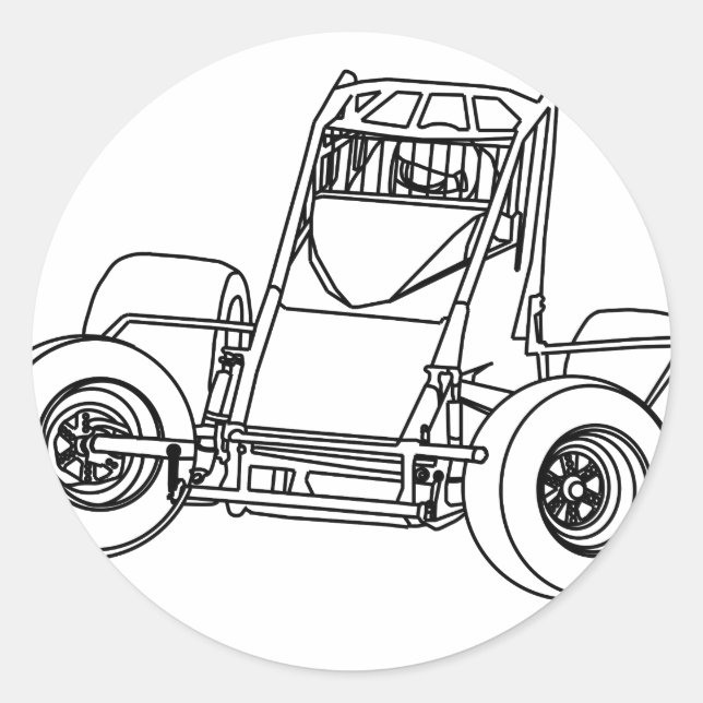 nonwing1.ai classic round sticker (Front)