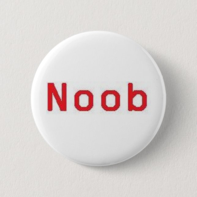 Noob 6 Cm Round Badge (Front)