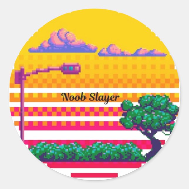 NOOB SLAYER Gamer Sticker (Front)