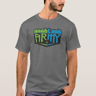 Noobtoob Army Grey T-Shirt