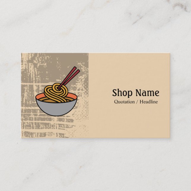 Noodle Cafe Business Card (Front)