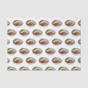 Noodle cartoon illustration  tissue paper