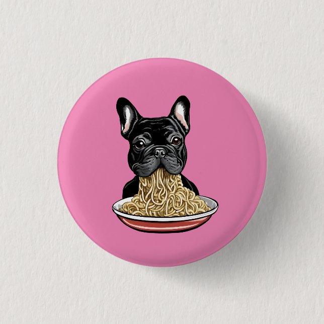 Noodle Eater 3 Cm Round Badge (Front)