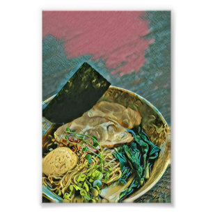 Noodle lover gift photo print