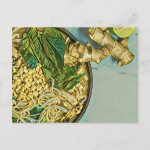 Noodle lover gift postcard