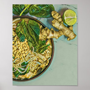 Noodle lover gift poster
