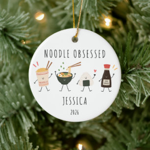 Noodle Obsessed Personalised Ramen Ornament