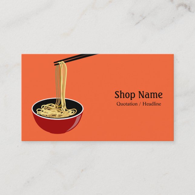 Noodle Shop Business Card (Front)