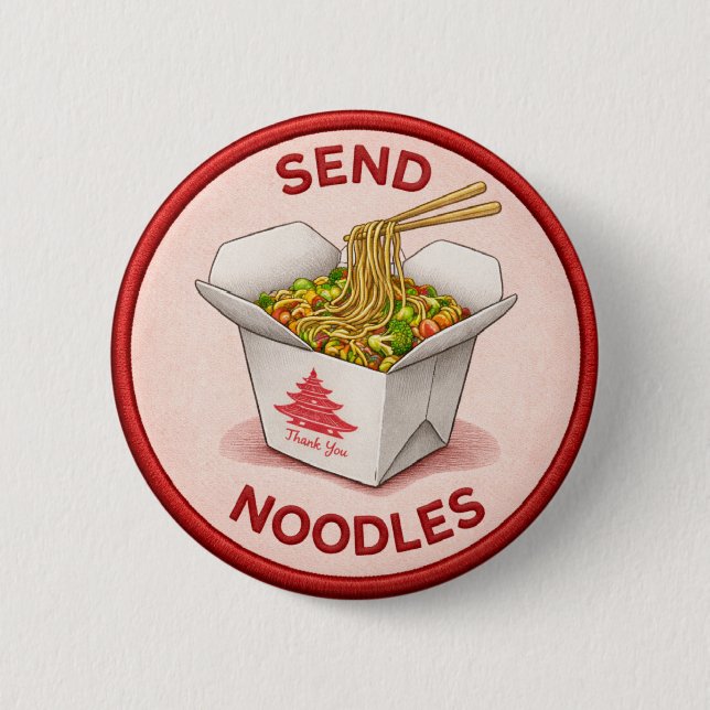 Noodles 6 Cm Round Badge (Front)