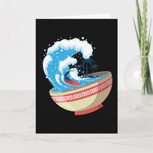 Noodles Anime Manga Funny Cute Japan Otaku Outfit Card (Front)