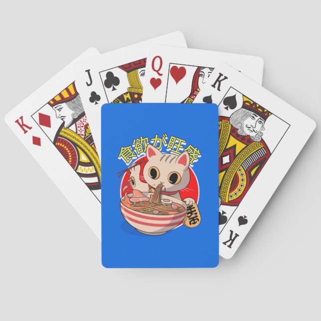 Noodles Cat !!! Playing Cards (Back)