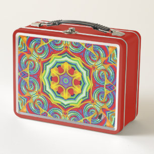 Noodles Kaleidoscope Metal Lunchbox