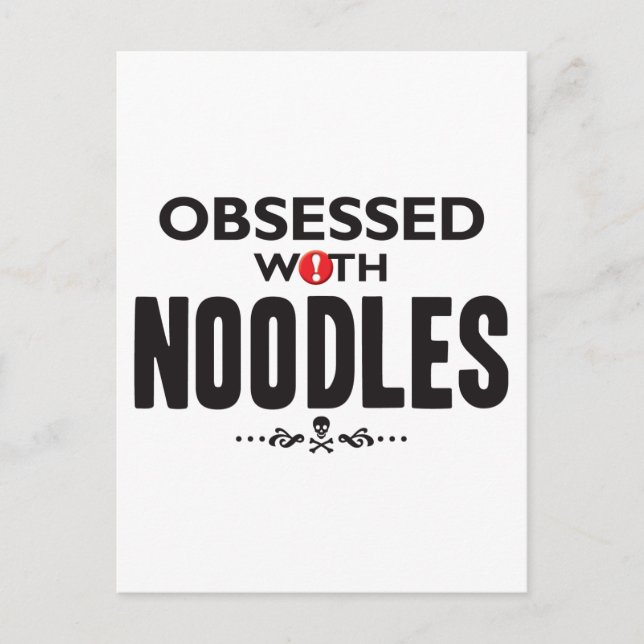 Noodles Obsessed Postcard (Front)