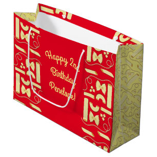 Noodles Pasta Kid 1st Birthday Party Italian Large Gift Bag