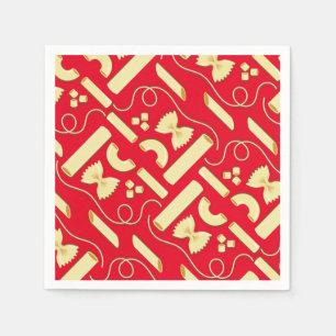 Noodles Pasta Kid 1st Birthday Party Italian Napkin