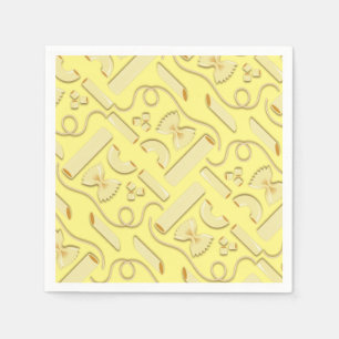 Noodles Pasta Kid 1st Birthday Party Italian Napkin