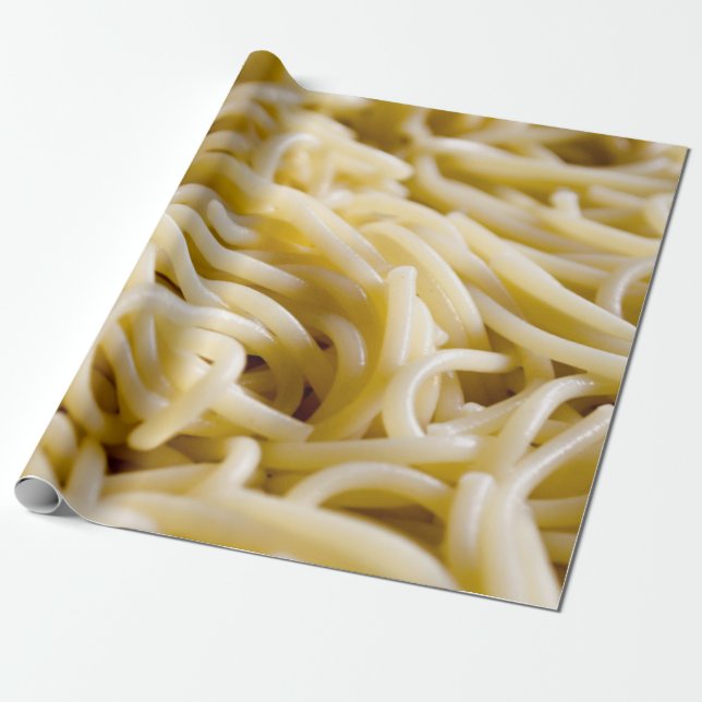 Noodles pattern wrapping paper (Unrolled)