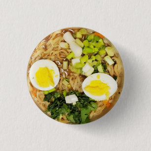 Noodles, Ramen Funny Soup Photo 3 Cm Round Badge