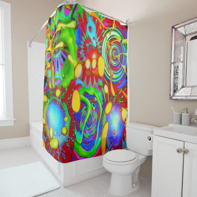 Noodly KCRLS Shower Curtain (In Situ)