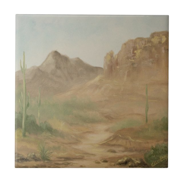 Noon Desert Landscape Tile (Front)