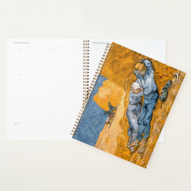 Noon, rest from work by Vincent Van Gogh  Planner (Display)