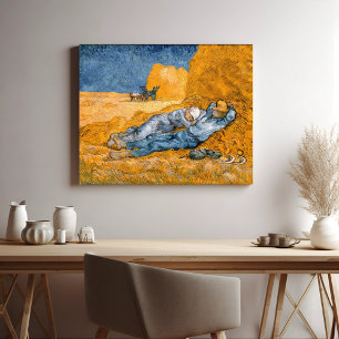 Noon, rest from work by Vincent Van Gogh Poster