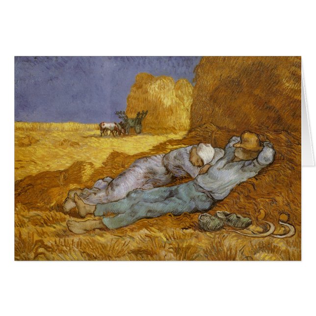 Noon Rest from Work (Millet) Van Gogh Fine Art (Front Horizontal)
