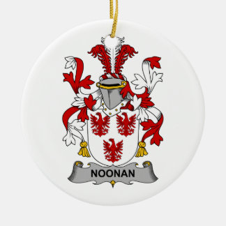 Noonan Family Crest Ceramic Tree Decoration