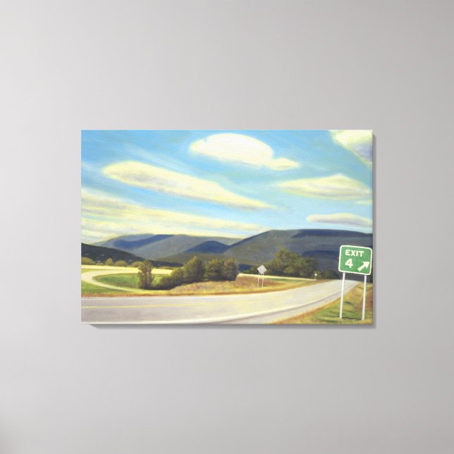 Noonlight in Vermont Canvas Print (Front)