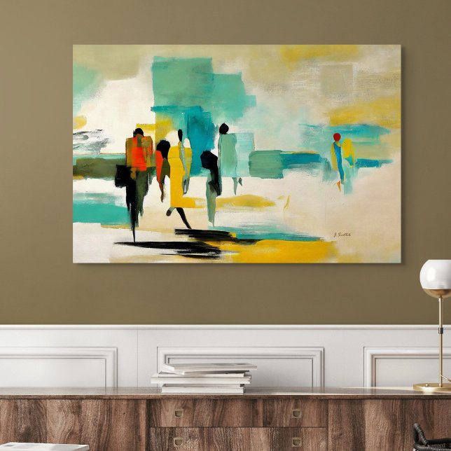 Noontide Vibrance – Abstract Figures Poster (Noontide Vibrance – Abstract Figures)