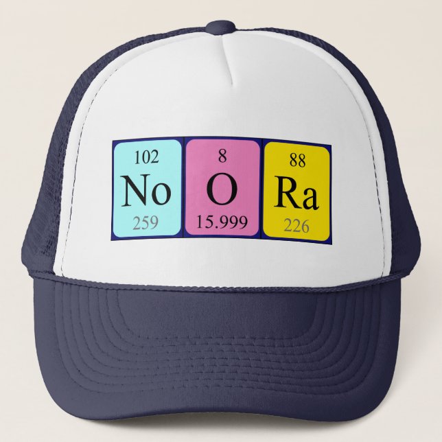 Noora periodic table name hat (Front)