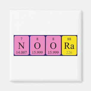Noora periodic table name magnet