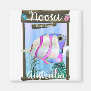 Noosa Australia vintage travel poster Magnet