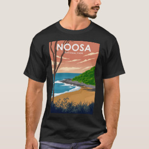 Noosa National Park Australia Minimal Travel Poste T-Shirt