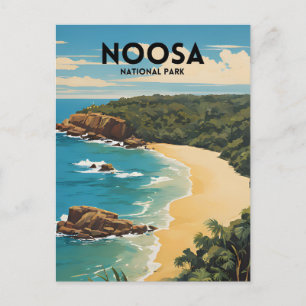 Noosa National Park Traditional Travel Poster Postcard