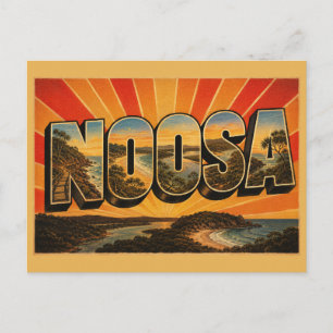 Noosa Queensland Australia Coastal Resort Vintage Postcard