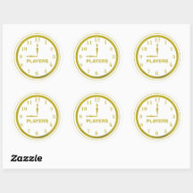 NOP Clock Logo stickers