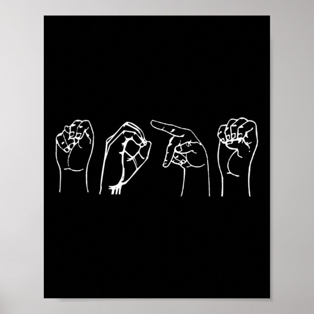 Nope ASL Pro Deaf Awareness Sign Language Interpre (Front)