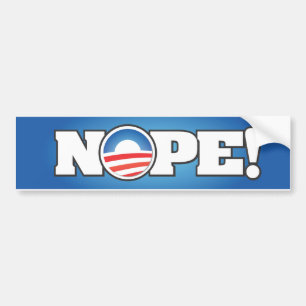 NOPE BUMPER STICKER