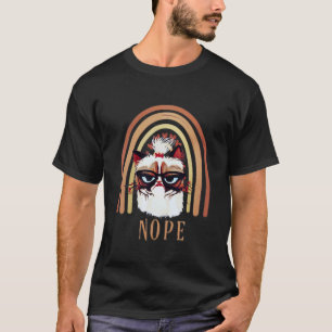 Nope Cat For Cat Angry Kitty T-Shirt