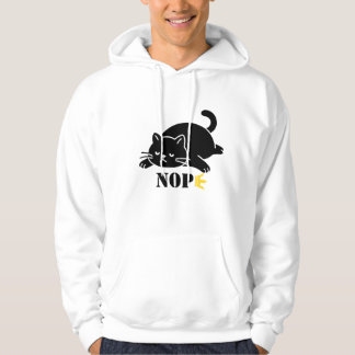 NOPE Cat Funny for Cat Lovers Hoodie
