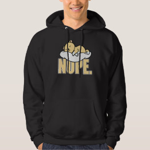 Nope Cat Lazy Sunday Slogan Hoodie