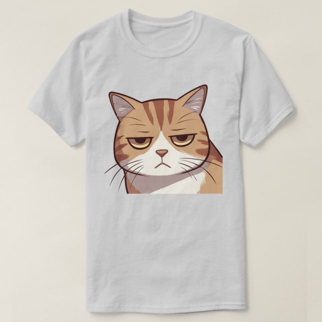 Nope Cat T-Shirt (Design Front)