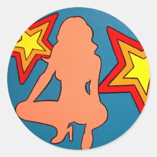 "NOPE" CLASSIC ROUND STICKER