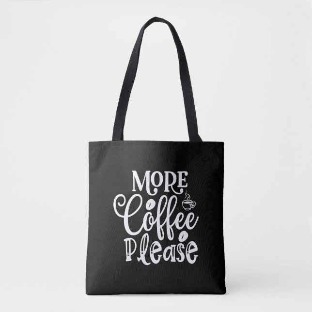 nope coffee please tote bag (Front)
