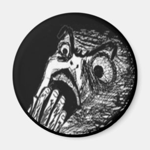 Nope comic face magnet